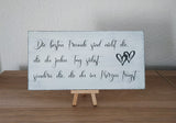 Holzschild mit Wunschtext