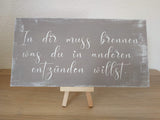 Holzschild mit Wunschtext