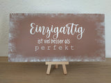 Holzschild mit Wunschtext