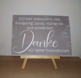 Holzschild mit Wunschtext