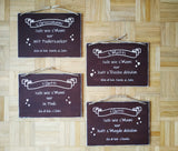 Holzschild mit Wunschtext