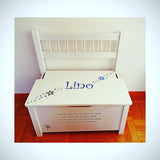 Kinder Holzbank mit Stauraum