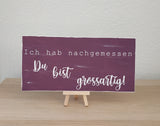 Holzschild mit Wunschtext