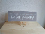 Holzschild mit Wunschtext