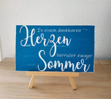 Holzschild mit Wunschtext