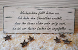 Holzschild mit Wunschtext